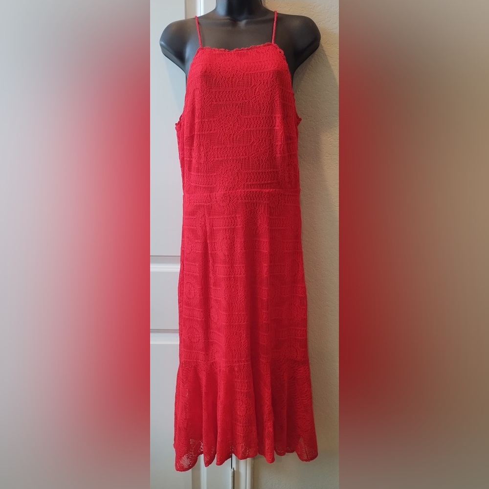 Sugarlips  Lace High Low Midi Dress Red Size S Women’s Dress
